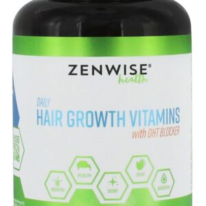 Comprar Vitaminas Para Crescimento do Cabelo com Bloqueador de DHT - Cápsulas vegetarianas 120 Zenwise Health