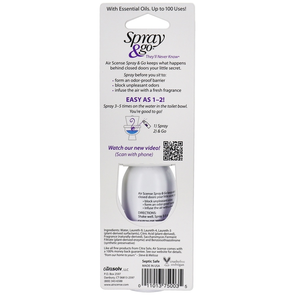 Comprar Spray & Ir Banheiro Pré-Spray Lavanda Baunilha - 2 fl. oz. Air Scense - Imagem 3