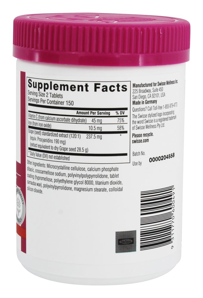 Comprar Ultiboost Semente de Uva Antioxidante Para a Saúde da Pele 14250 mg. - 300 Tablet (s) Swisse - Imagem 2