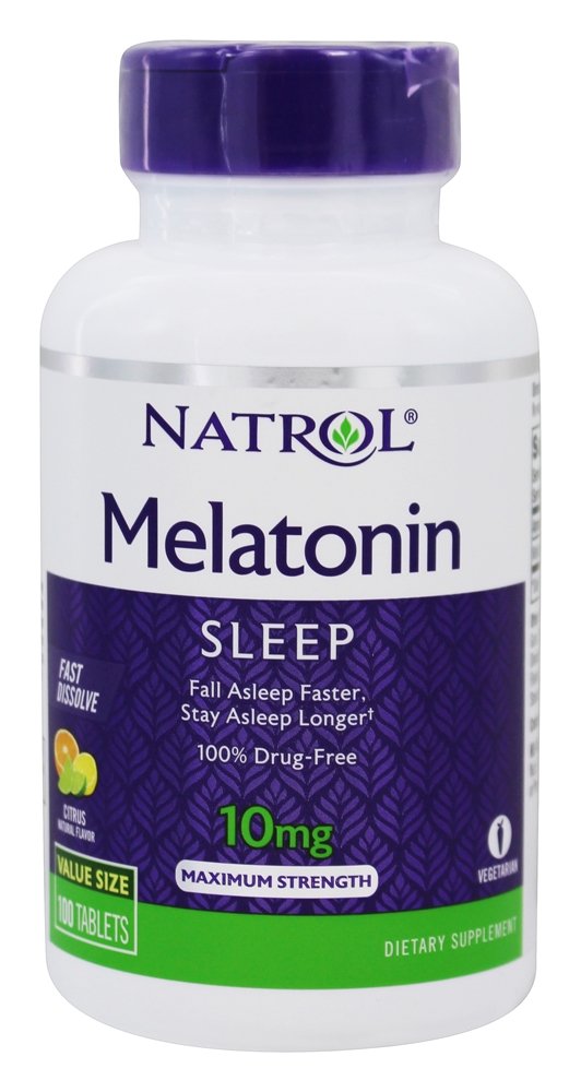 Comprar Melatonina Dormir Máximo Força Rápido Dissolver Cítrico 10 mg. - 100 Tablets Natrol