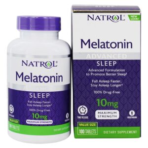 Comprar Melatonina Avançada Para o Sono Potência Máxima Liberação Programada 10 mg. - 100 Tablets Natrol