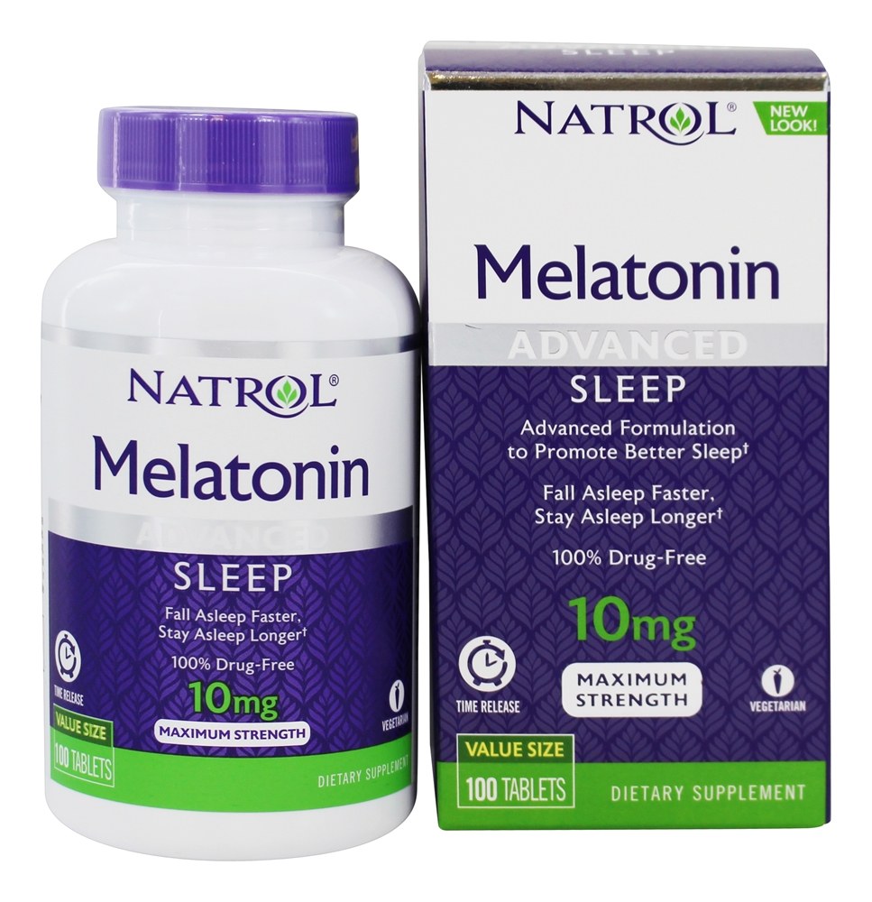 Comprar Melatonina Avançada Para o Sono Potência Máxima Liberação Programada 10 mg. - 100 Tablets Natrol