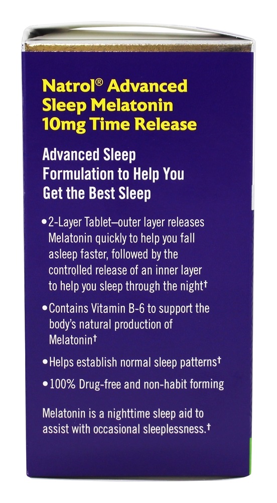 Comprar Melatonina Avançada Para o Sono Potência Máxima Liberação Programada 10 mg. - 100 Tablets Natrol - Imagem 3