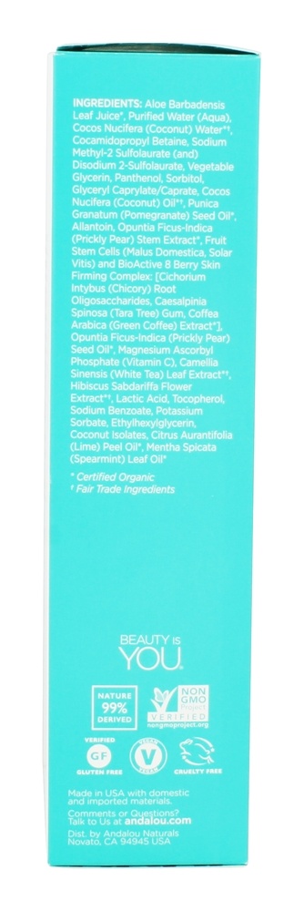 Comprar Limpador facial reafirmante de água de coco - 5.5 fl. oz. Andalou Naturals - Imagem 2