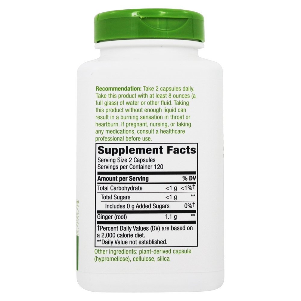 Comprar Raiz de Gengibre 1100 mg. - Cápsulas Vegan 240 Nature's Way - Imagem 2