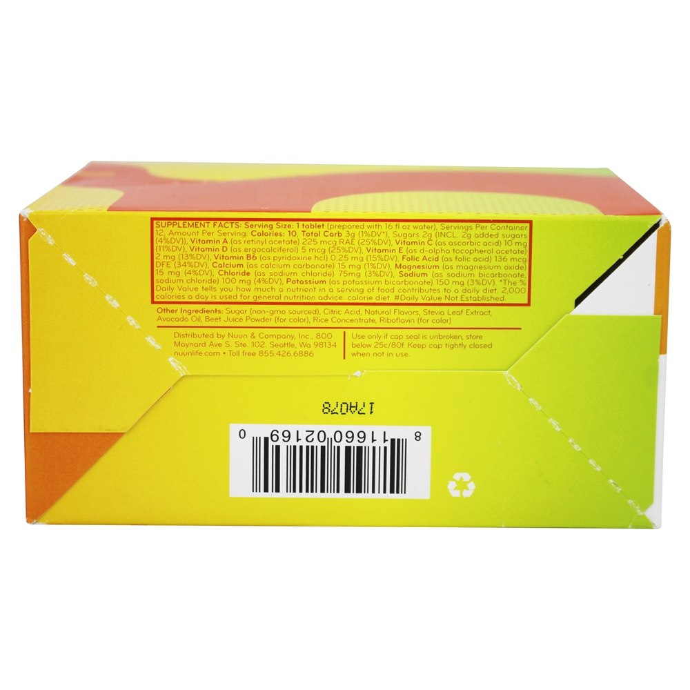 Comprar Hidratação Efervescente Vitamina Completar Tangerina Cal - Pacote 8 Nuun - Imagem 2