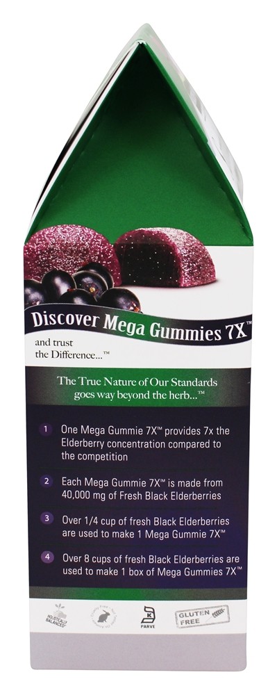 Comprar Sambucus Mega Gummies 7X Fruta de Sabugueiro - 30 Gummies Nature's Answer - Imagem 4