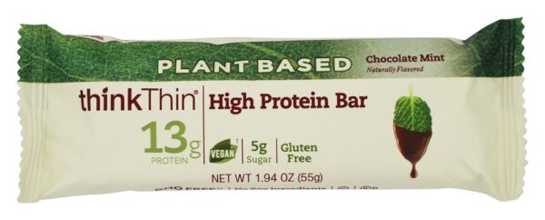 Comprar thinkthin Planta Baseado Alto Proteína Barras Caixa Chocolate Hortelã - 10 Barras Think Products - Imagem 5