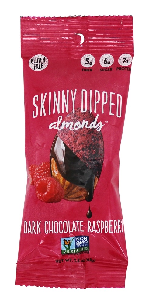 Comprar Amêndoas sem Glúten Chocolate Framboesa - 10 Malas Skinny Dipped - Imagem 3