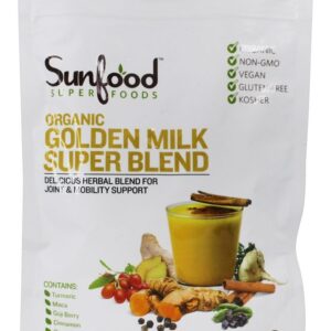 Comprar Orgânico Dourado Leite Super Misturar Pó - 6 oz. Sunfood Superfoods