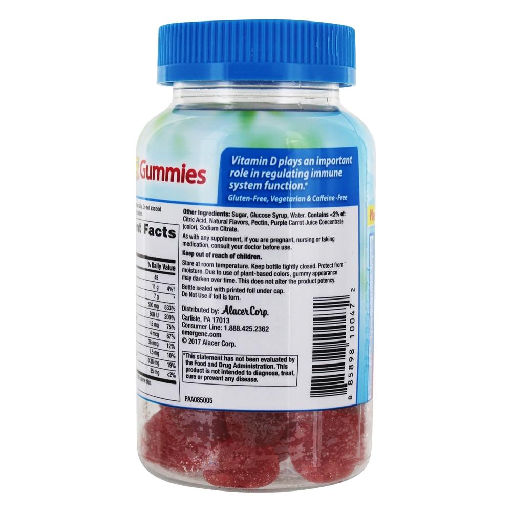 Comprar Emergen-C Imune Mais Alto Potência Vitamina C com Vitamina D Framboesa - 45 Gummies Alacer - Imagem 3
