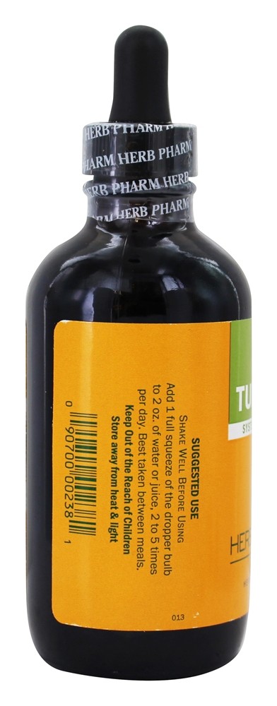 Comprar Extracto de líquido de cúrcuma de rizoma inteiro para restauração do sistema - 4 fl. oz. Herb Pharm - Imagem 3