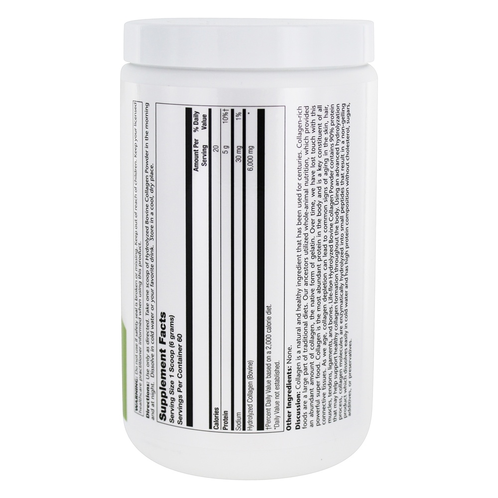 Comprar Pó de colágeno bovino com erva hidrolisada não aromatizada - 12.7 oz. Life-Flo - Imagem 2