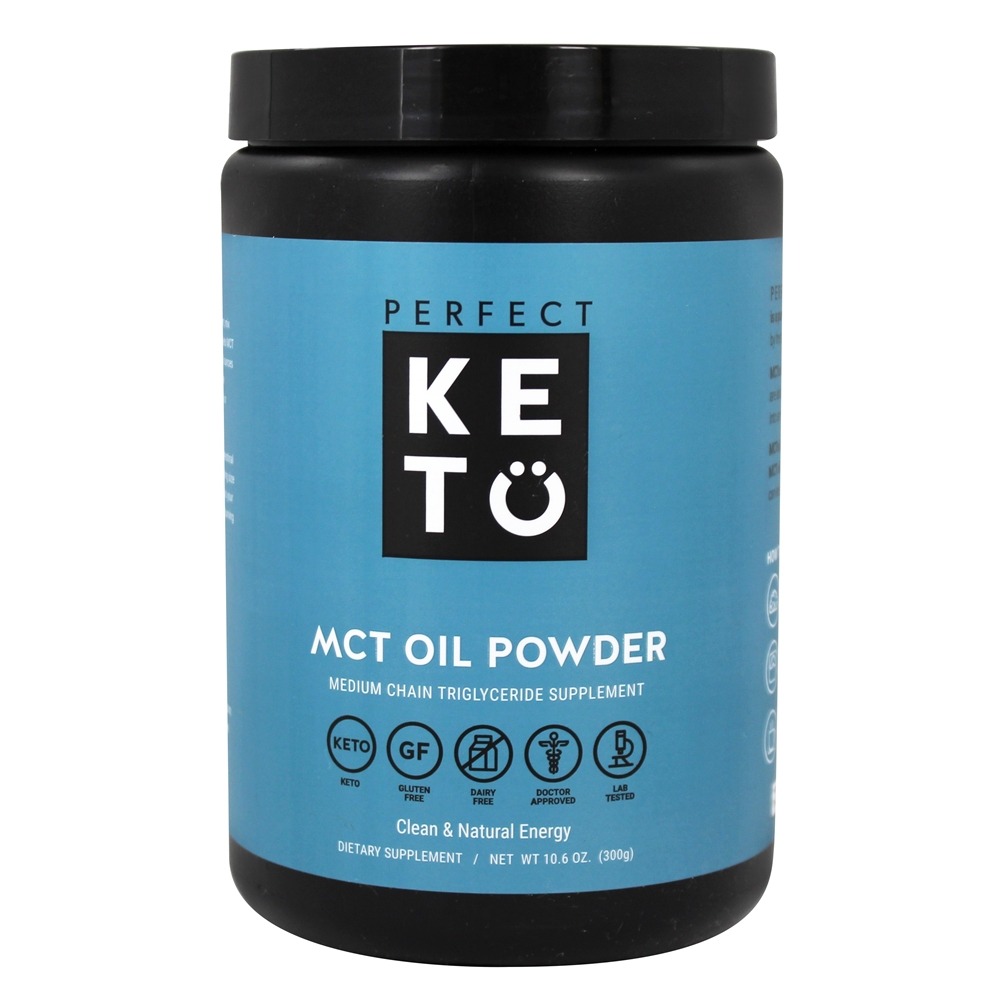 Comprar Suplemento de triglicerídeo de cadeia média de pó de óleo MCT - 10.6 oz. Perfect Keto