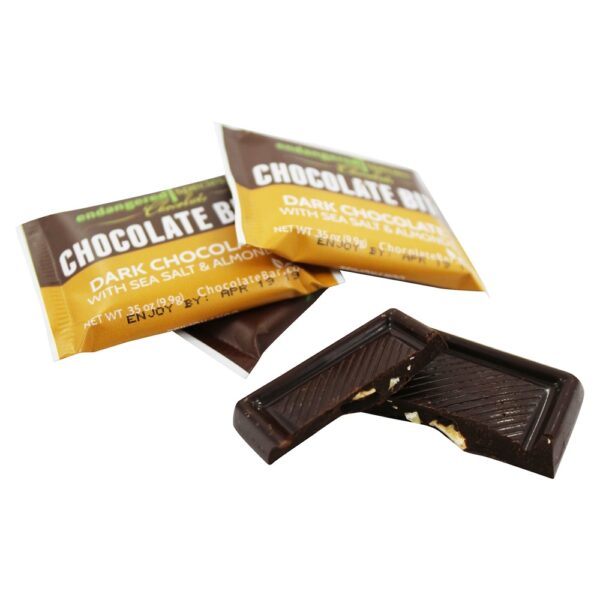 Comprar Pedaços de Chocolate Negro Sal Marinho e Amêndoas - 12 Pacote (s) Endangered Species - Imagem 6