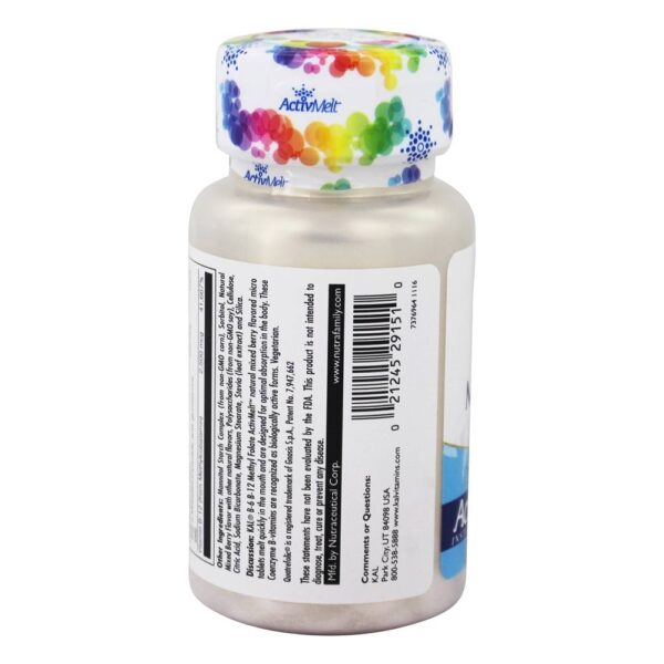 Comprar Vitamina B6 e B12 Metil Folato Baga Mista - 60 Micro Tablets Kal - Imagem 4