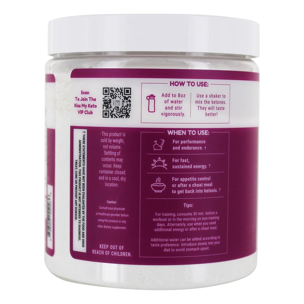 Comprar Cetonas exógenas com eletrólitos em pó de limão e limão - 10.65 oz. Kiss My Keto - Imagem 3