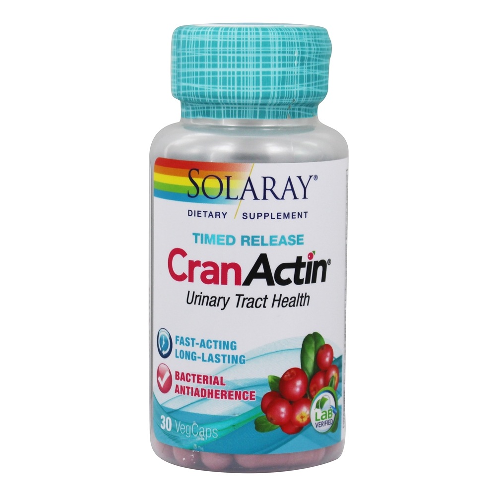 Comprar Liberação de Tempo CranActin para a Saúde do Trato Urinário - 30 Cápsula (s) vegetal (s) Solaray