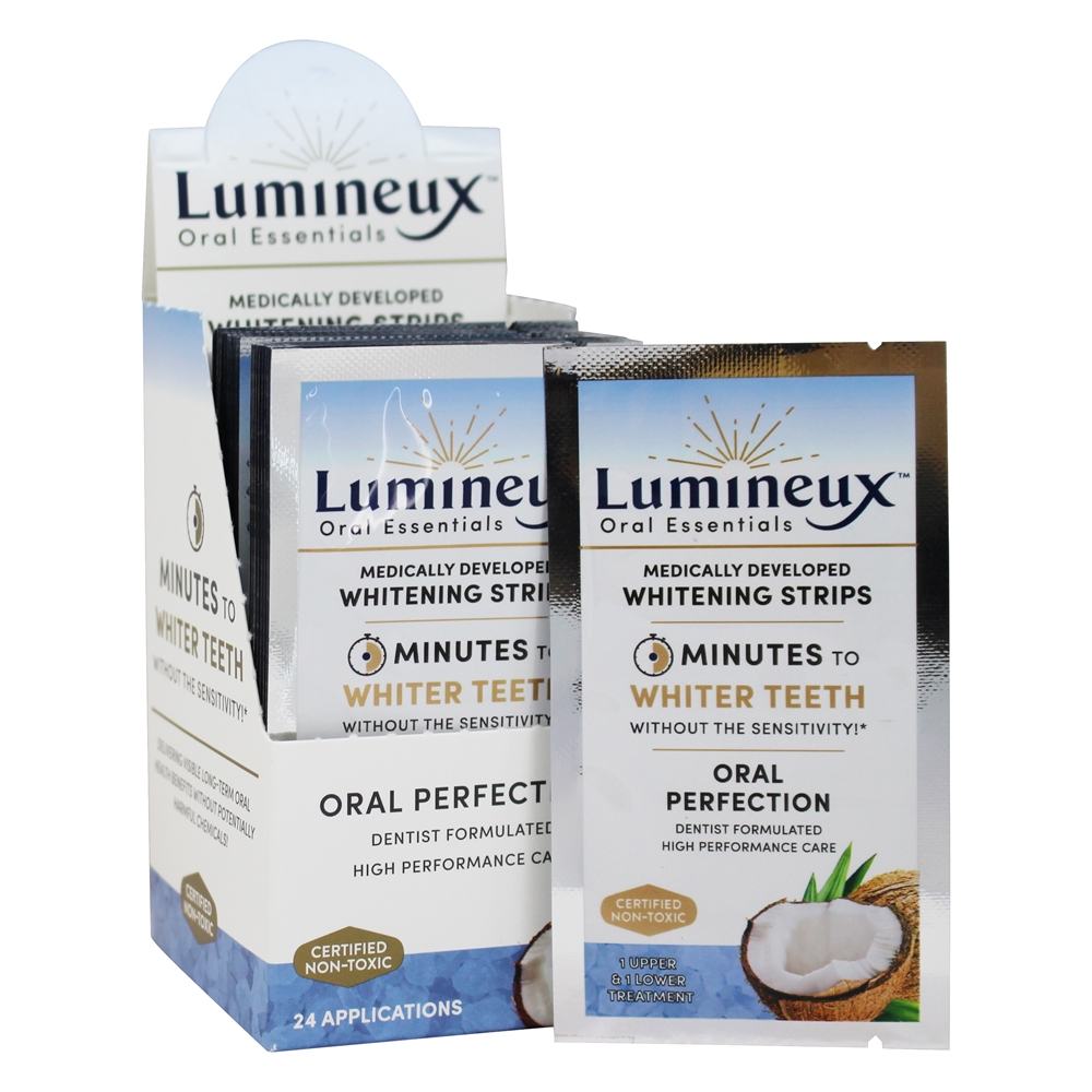 Comprar Tiras de Clareamento Medicamente Desenvolvidas - 24 Contagem Lumineux Oral Essentials