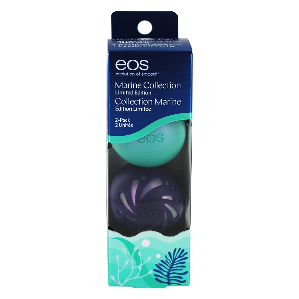Comprar Coleção Marinha Esferas do Bálsamo Labial Mineração de Água e Iridescente - 2 Edição limitada de contagem EOS Evolution of Smooth