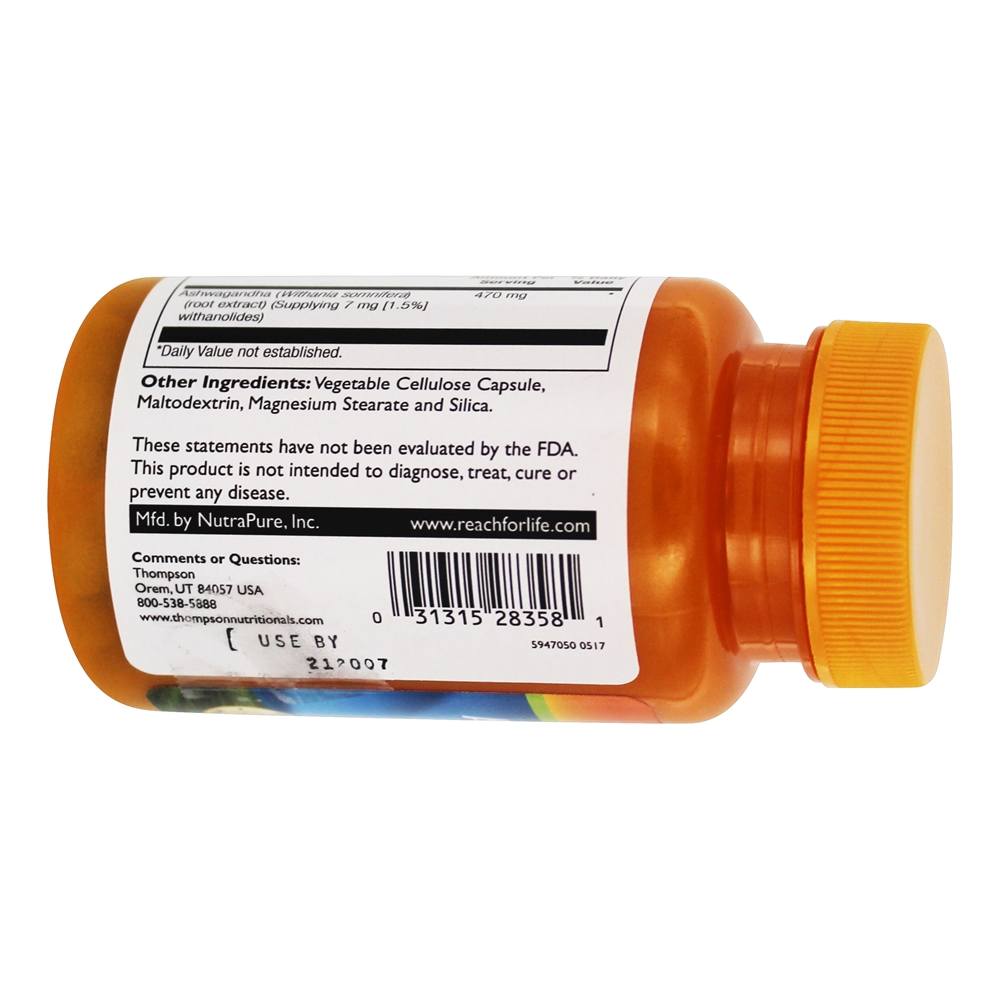 Comprar Ashwagandha 1.5 % Withanolides 470 mg. - 30 Cápsula (s) vegetal (s) Thompson - Imagem 3