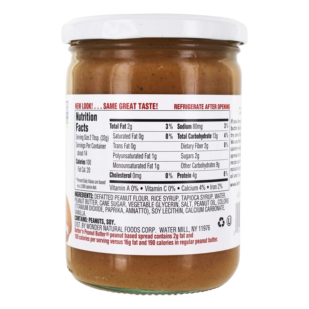 Comprar Amendoim espalhado baixo teor de sódio - 16 oz. Better'n Peanut Butter - Imagem 2