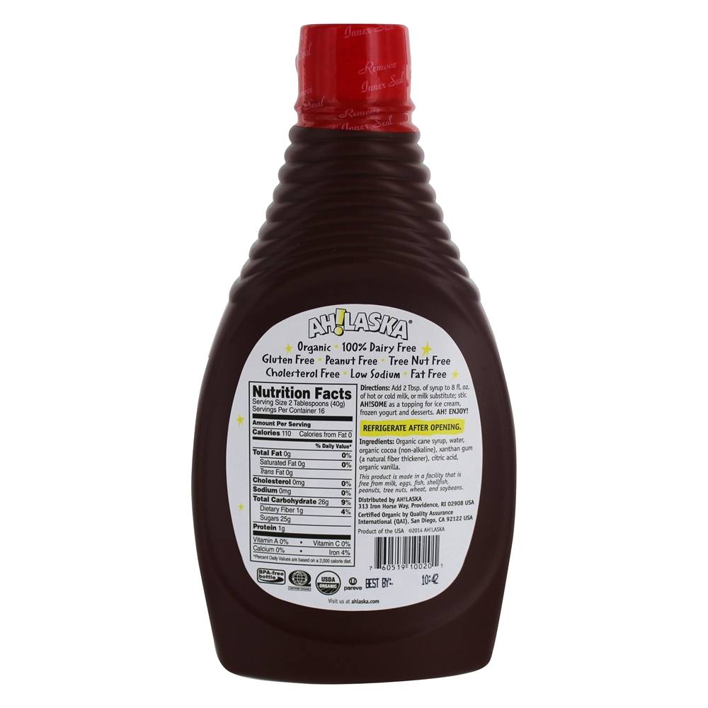 Comprar Xarope de chocolate orgânico não lácteo - 22 fl. oz. Ah!Laska - Imagem 2