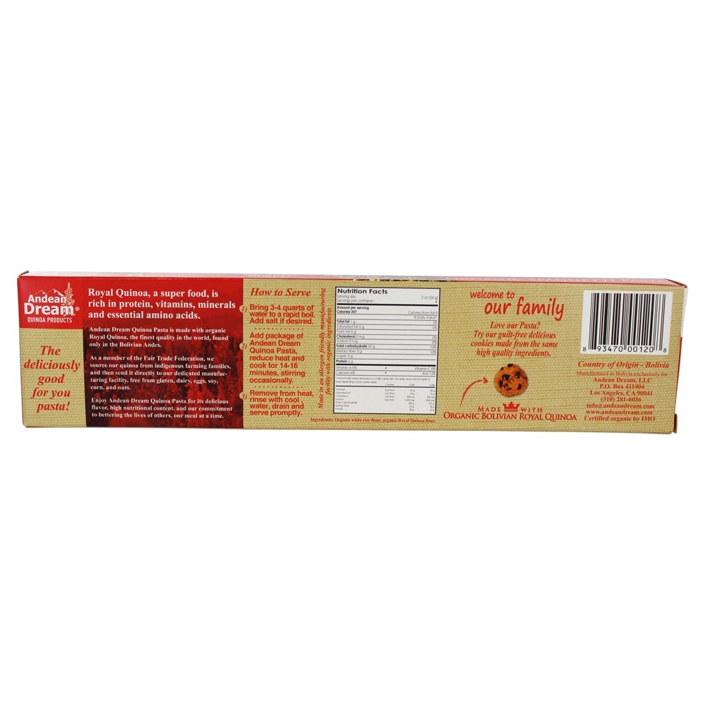 Comprar Macarrão espaguete de quinoa orgânica - 8 oz. Andean Dream - Imagem 2