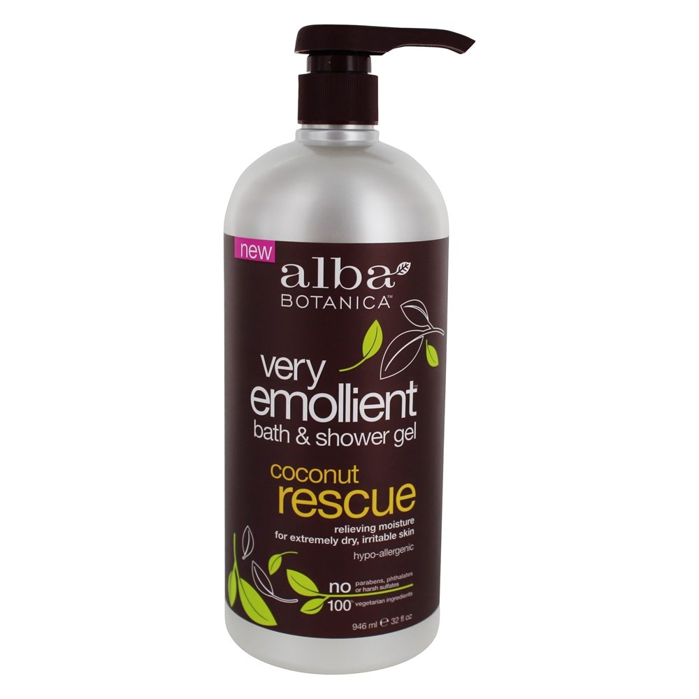 Comprar Gel de banho e duche muito emoliente Resgate de coco - 32 fl. oz. Alba Botanica