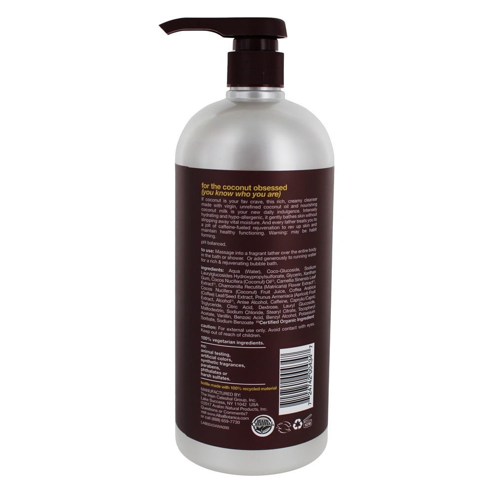 Comprar Gel de banho e duche muito emoliente Resgate de coco - 32 fl. oz. Alba Botanica - Imagem 2
