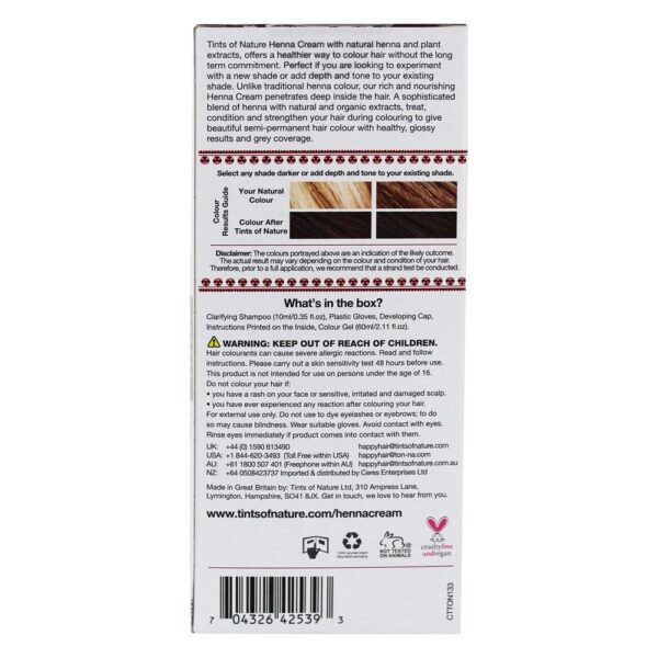 Comprar Hena Creme Cabelo Corante Luz Marrom - 2.46 fl. oz. Tints Of Nature - Imagem 4