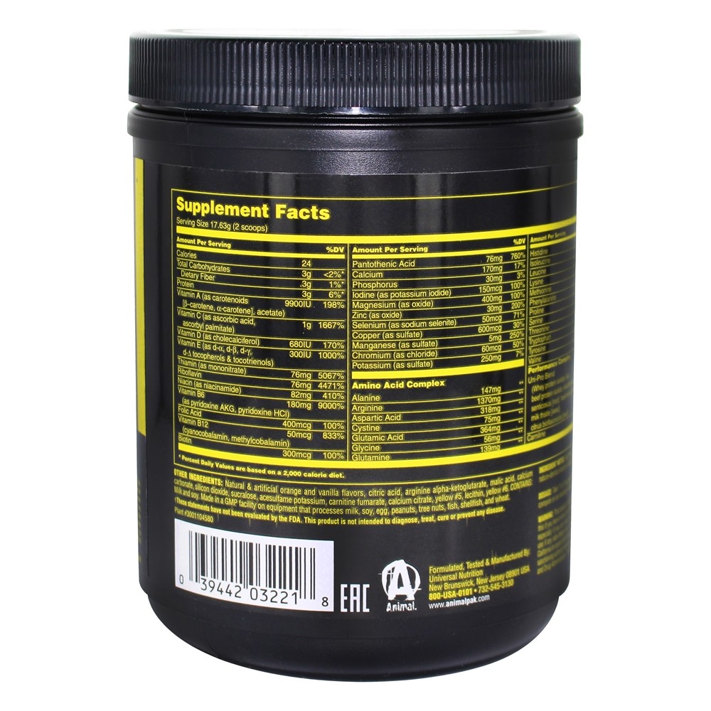 Comprar Animal Pak Treinamento Pó Laranja - 388 Gramas Animal - Imagem 3