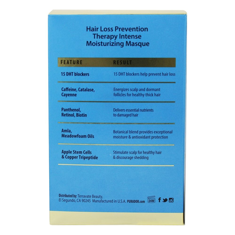 Comprar Máscara Hidratante Intensa Terapia de Prevenção de Queda de Cabelo - 12 fl. oz. Pura d'or - Imagem 3