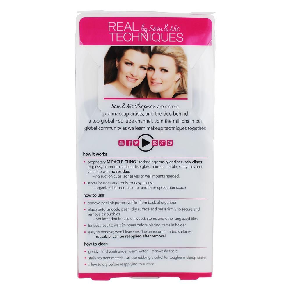 Comprar Organizador de especialista em beleza de bolso único para pincéis cosméticos cinza Real Techniques - Imagem 3