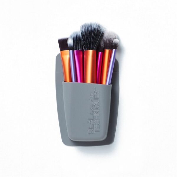 Comprar Organizador de especialista em beleza de bolso único para pincéis cosméticos cinza Real Techniques - Imagem 4