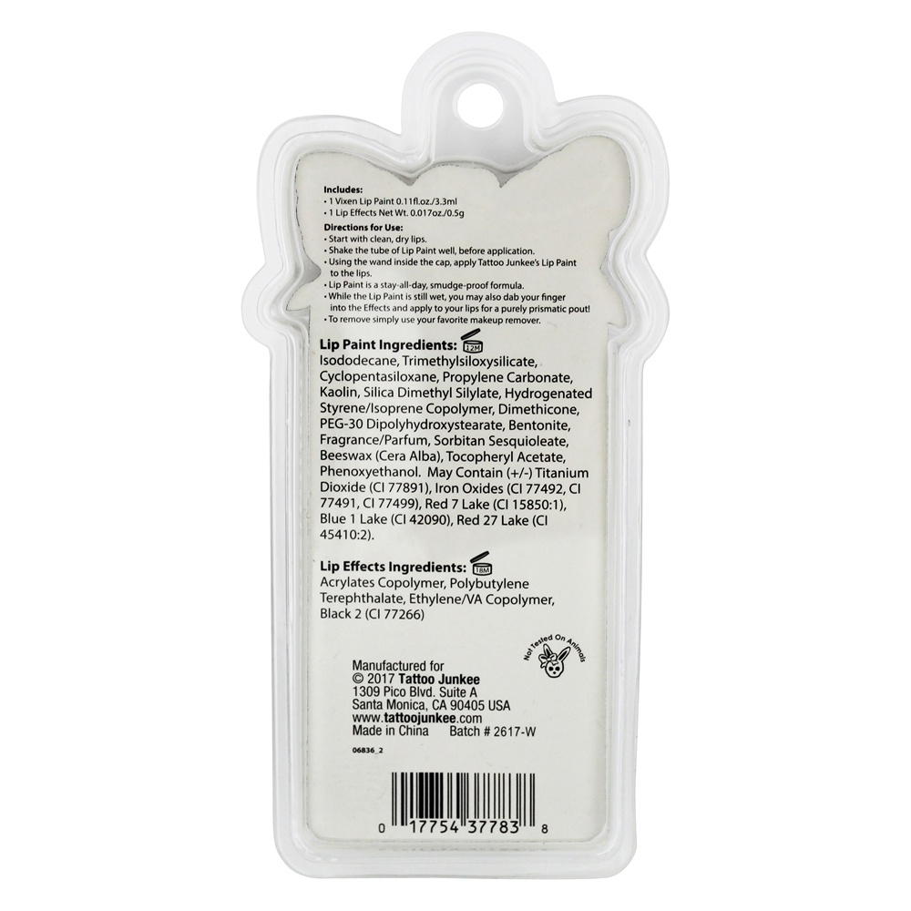 Comprar Pintura labial + efeito labial Vixen - 2 Contagem Tattoo Junkee - Imagem 3