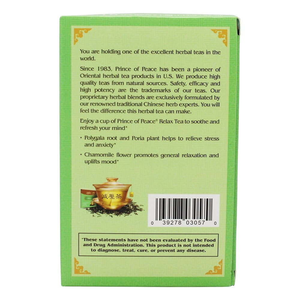 Comprar Todo o chá erval natural relaxa - 18 Saquinhos de Chá Prince of Peace - Imagem 3