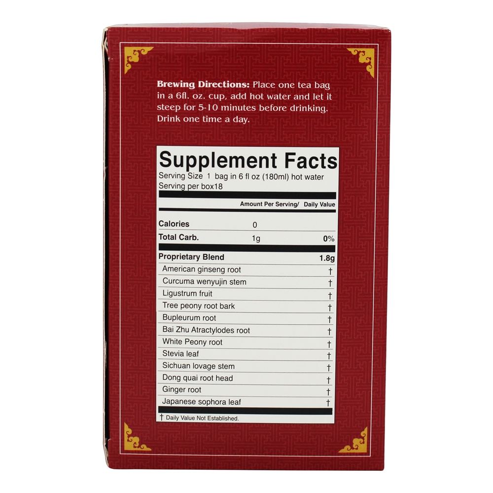 Comprar Todos Natural De ervas Chá Menopausa Para Mulheres - 18 Saquinhos de Chá Prince of Peace - Imagem 2