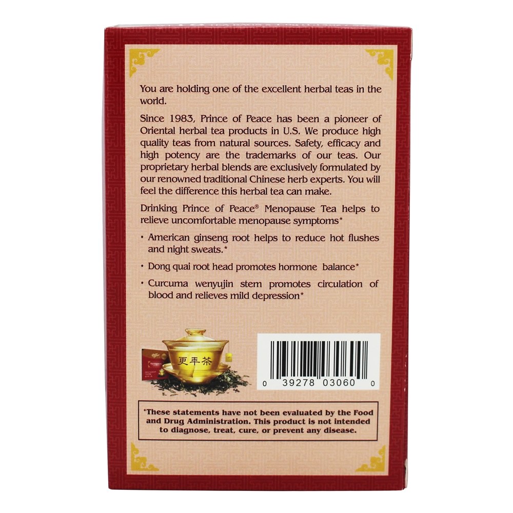 Comprar Todos Natural De ervas Chá Menopausa Para Mulheres - 18 Saquinhos de Chá Prince of Peace - Imagem 3