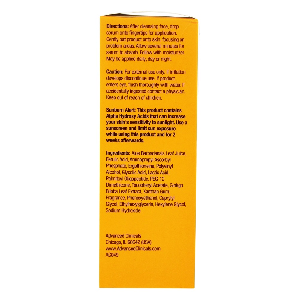 Comprar Soro Facial Anti-Aging Vitamina C com Aloe Vera Calmante - 1.75 fl. oz. Advanced Clinicals - Imagem 3