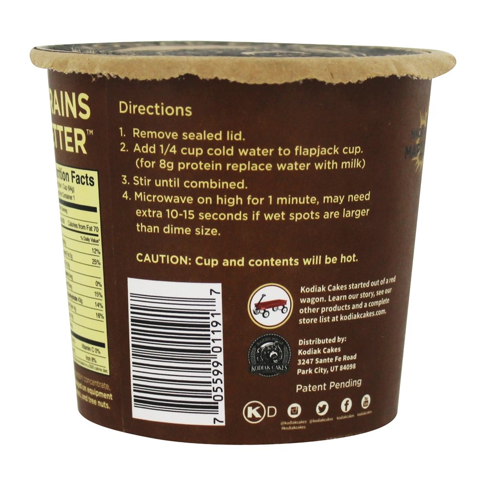 Comprar Flapjack Embalado De Proteína Em Viagem De Panqueca Canela E Bordo - 2.25 oz. Kodiak Cakes - Imagem 3