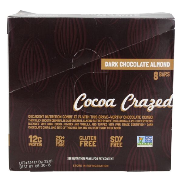Comprar A caixa de barras de proteína original amêndoa de chocolate escuro - 8 Barras Perfect Bar - Imagem 4