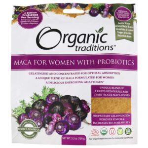 Comprar Maca para mulheres com probióticos em pó 1 Bilhões de UFC - 5.3 oz. Organic Traditions