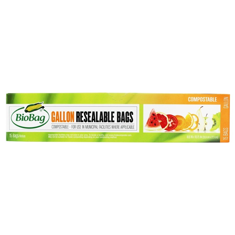 Comprar Sacolas rescritas compostais 1 galão - 15 Malas BioBag