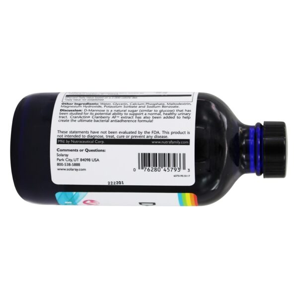 Comprar D-Manose Líquida com CranActin para Saúde do Trato Urinário - 8 fl. oz. Solaray - Imagem 4