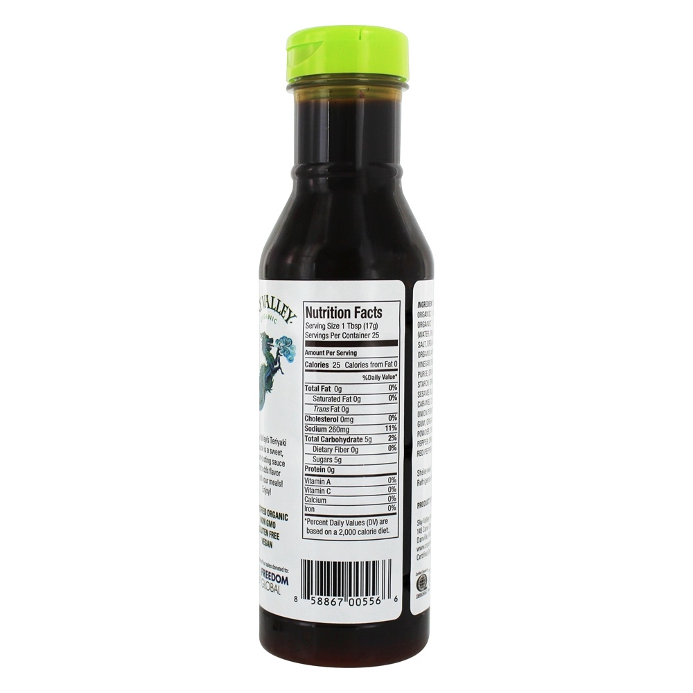 Comprar Molho Teriyaki Orgânico - 15 oz. Sky Valley - Imagem 3