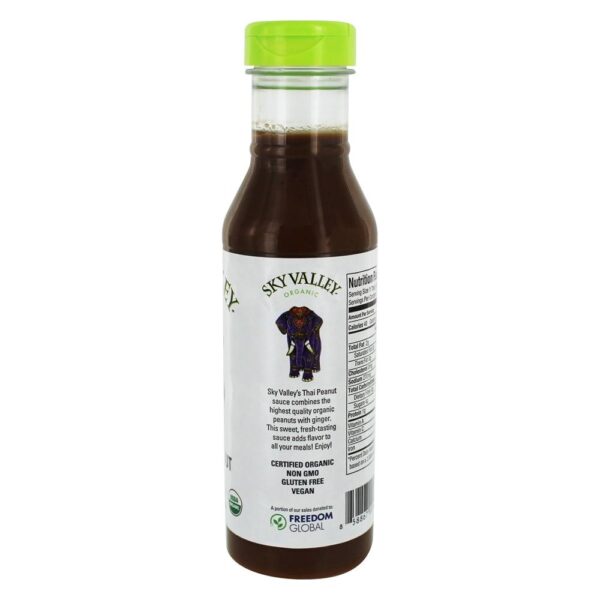 Comprar Molho de amendoim tailandês orgânico - 14.5 oz. Sky Valley - Imagem 4