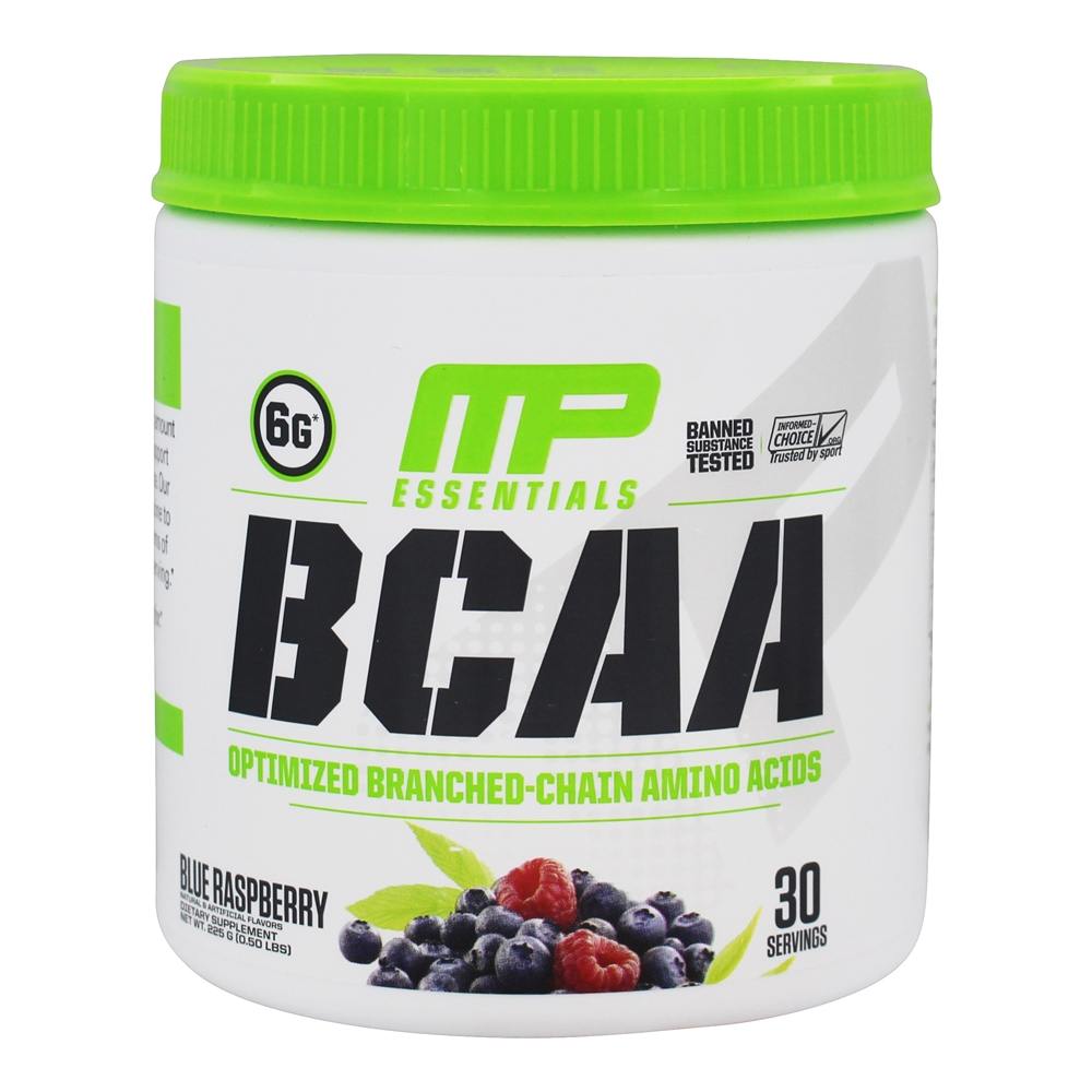 Comprar BCAA Fundamentos Otimizado Ramificou-Cadeia Amino ácidos Pó 30 Porções Azul Framboesa - 225 Gramas Muscle Pharm