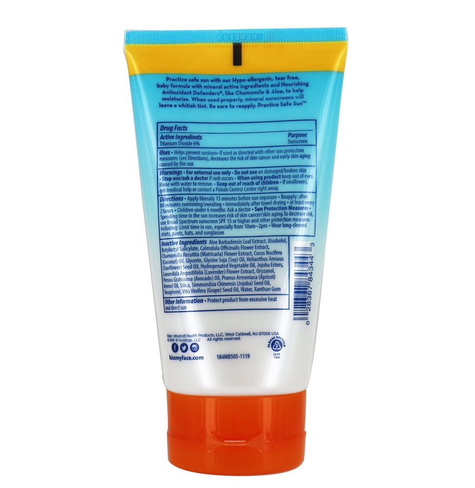 Comprar Loção Protetor Solar Mineral para Bebê 50 SPF - 4 fl. oz. Kiss My Face - Imagem 2
