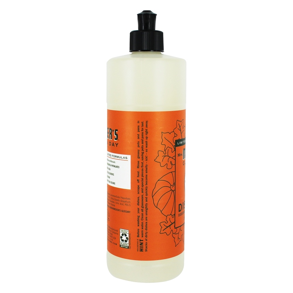 Comprar Abóbora de sabonete líquido prato dia limpo - 16 fl. oz. Mrs. Meyer's - Imagem 3